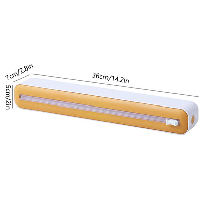 Kitchen Disposable Cling Film Cutter, Point Breaking Household Food Special Cutting Box, Suction Refrigerator Artifact