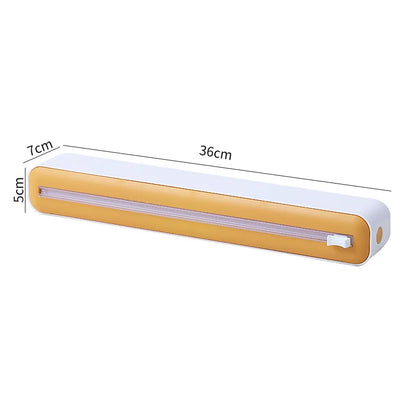 Kitchen Disposable Cling Film Cutter, Point Breaking Household Food Special Cutting Box, Suction Refrigerator Artifact