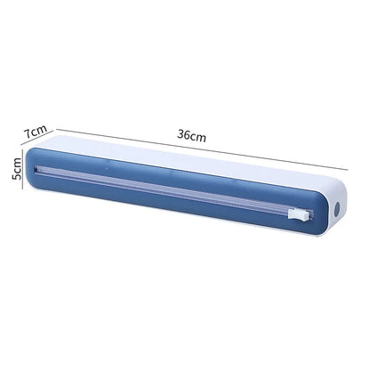 Kitchen Disposable Cling Film Cutter, Point Breaking Household Food Special Cutting Box, Suction Refrigerator Artifact