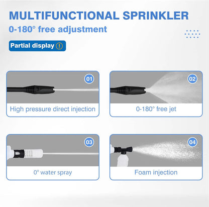 DayPlus Electric High Pressure Washer Rechargeable Car Wash Gun Cordless Electric Water Gun Foam Machine for Makita 24V Battery